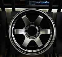 Jantes en alliage de course style TE37 à 5 branches, 15, 16, 17, 18, 19, 20 pouces, légères, pour voitures JDM, drift et piste
