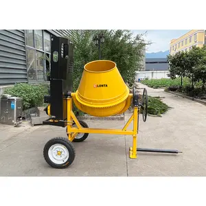 LONTA JH500 500 2 Bags Towable Electric Petrol Diesel Engine Mortar Beton Cement Concrete Mixer Machine Betonniere 500 L