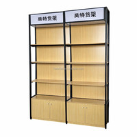 Dernier magasin de détail présentoirs simple face treillis métallique les étagères de supermarché en bois peuvent être personnalisées