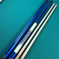 Queue de billard Naipni personnalisable en acier inoxydable et fibre de carbone avec joint central 1/2 pour jeux de billard et snooker