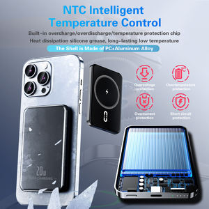 بنوك طاقة لاسلكية مخصصة للهواتف مع شحن سريع، بنك طاقة محمول صغير بسعة 5000 مللي أمبير، بنك طاقة نحيف مغناطيسي بسعة 10000 مللي أمبير - Product Image 5