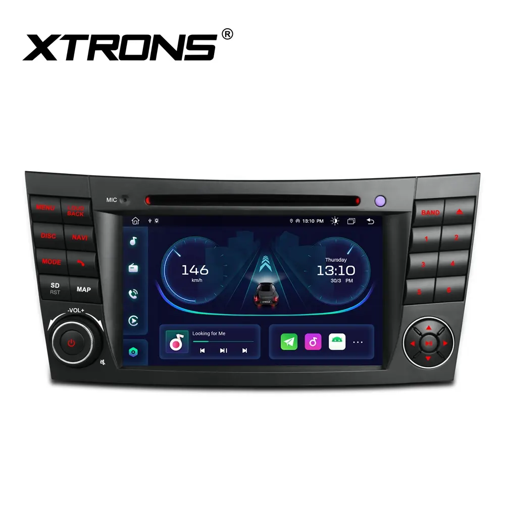 XTRONS Android 12 Автомобильный DVD-плеер для Mercedes-Benz E-Class W211 CLS Class W219 встроенный Apple Car play Android Auto DSP