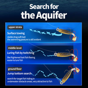 CHILENT 50 pièces leurres de pêche en Silicone souple 4cm appâts souples nageur queue <span class=keywords><strong>Grub</strong></span> Silicone matériel de pêche artificiel - Product Image 4