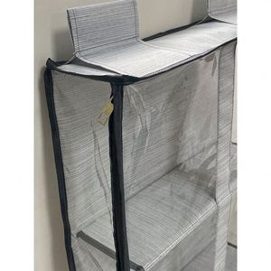 Clear Closet Hanging Handbag Organizer with Zippers Bag Purse <b>Storage</b> Holder Over the Door <b>Space</b> <b>Saving</b> Shelf Pocket - Product Image 4