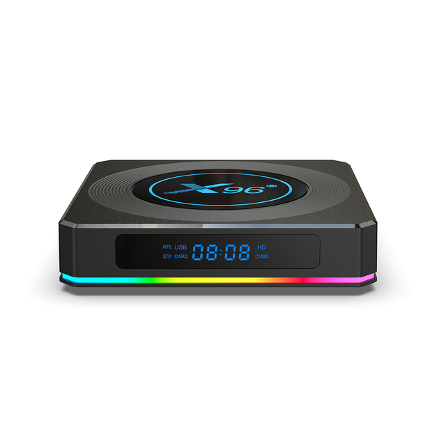 X96 X4 8K RGB Light TV Box Android 11.0 Amlogic S905X4 X96x4 AV1 Dual Wifi BT4.1 4G 64G Media Player Set Top Box PK X96 MAX Plus