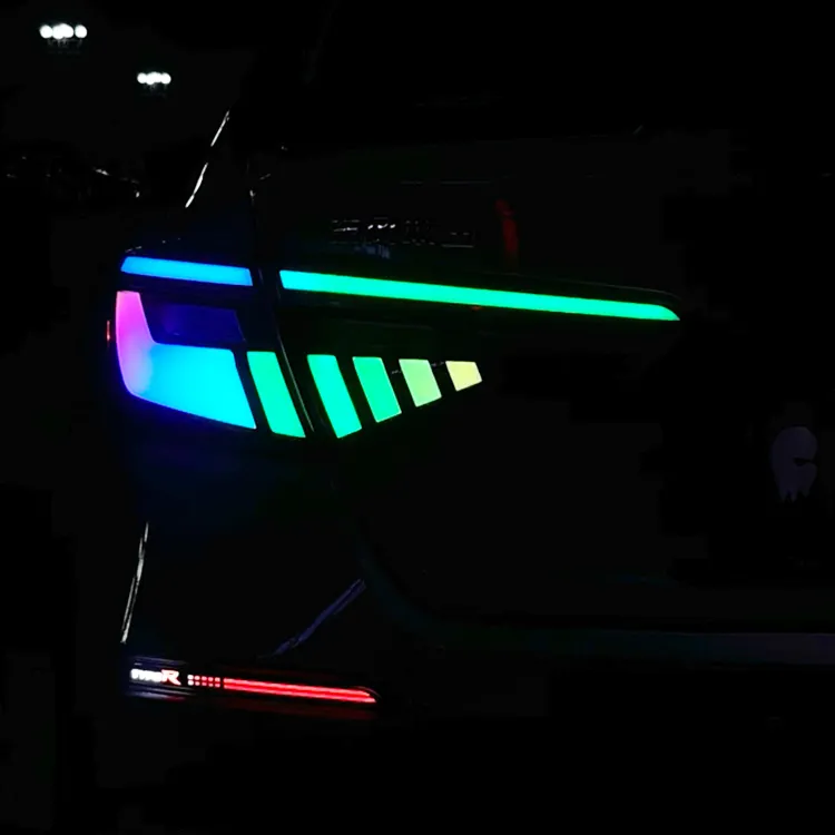 RGB đèn hậu cho Civic 11th Gen Xe LED đuôi đèn đuôi đèn tuần tự chuyển tín hiệu cho Civic 2023 FE1
