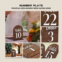 Panneaux de numéros de table de mariage en bois transfrontaliers, décorations, signalétique extra-large, arche de fête, style moderne minimaliste, soie 4 couleurs