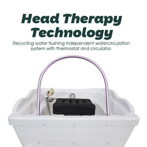 High Quality White <b>Portable</b> Shampoo Basin Barber Shop Movable Shampoo Sink Head Spa Equipment - Product Image 3