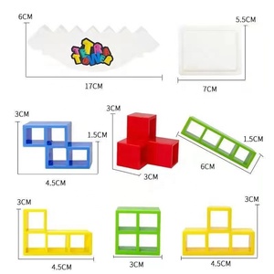 Tùy chỉnh cân bằng trò chơi Tumbler Stack Chiều cao đồ chơi gia đình tương tác đồ chơi Nga Stack up trẻ em bên Hội Đồng Quản trị trò chơi 2 + - Product Image 5