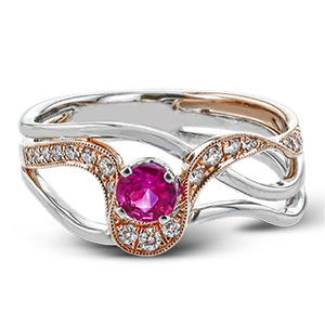 Anello Geometrico Bicolore per Donne, Elegante Accessorio da Dito per Feste, Regalo alla Moda - Product Image 2