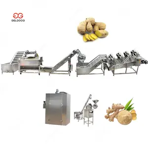 Food Processing Line Customization Washing Peeling Dry Ginger Garlic Powder Grinding Machine