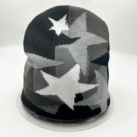 Gorros de Invierno Unisex de Lujo con Forro de Satén, Diseño Jacquard de Estrellas, Logotipo Personalizado, Marca Privada, Estilo Y2K, 3 Niveles de Calidez, Casual de Negocios