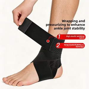 Soporte Ajustable para Tobillo, Protector <span class=keywords><strong>de</strong></span> Pie, Venda <span class=keywords><strong>de</strong></span> Compresión para Esguinces, Correas <span class=keywords><strong>de</strong></span> Protección Deportiva, Vendaje <span class=keywords><strong>de</strong></span> Compresión para Entrenamiento - Product Image 6