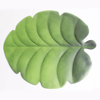 Set de table personnalisable en EVA style pastoral, antidérapant, résistant à la chaleur, forme irrégulière, pour plats occidentaux, couleur unie, pour la maison
