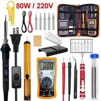 Ensemble de fer à souder LVD 80W avec multimètre, outil de réparation, outil de réparation de téléphone portable