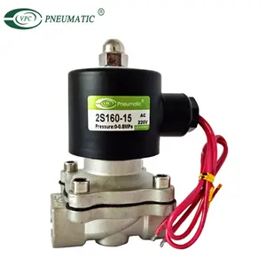 Serie 2S 16mm orificio de acero inoxidable 304 de la válvula de solenoide