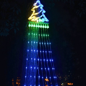 <span class=keywords><strong>Luces</strong></span> de <span class=keywords><strong>Navidad</strong></span> en Forma de Estrella, Guirnalda de <span class=keywords><strong>Luces</strong></span> LED de 340 <span class=keywords><strong>Luces</strong></span> en <span class=keywords><strong>Cascada</strong></span> para Árbol, con Estrella Superior, 8 Modos, <span class=keywords><strong>Luces</strong></span> Decorativas para Fiestas - Product Image 1