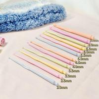 251033 ensemble de 12 pièces 15cm ABS plastique Crochet aiguille crochet ensemble multicolore 2mm-10mm fil Crochet outil Style Simple