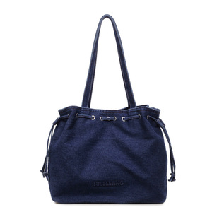 2026 New Arrival Retro Korean-Style <b>Large</b>-Capacity Shoulder <b>Bag</b> Casual Denim Stylish and Versatile Handbag - Product Image 3