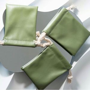 ถุงเก็บของแบบมีเชือกผูกกันฝุ่นทำจากหนัง PU - Product Image 5
