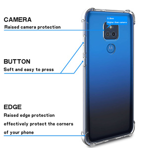 <span class=keywords><strong>Cover</strong></span> posteriore in TPU trasparente antiurto per Motorola G Play 2021 Edge 20 Pro G60 G30 <span class=keywords><strong>G20</strong></span>