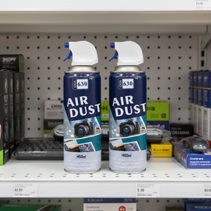 Aérosol de <span class=keywords><strong>nettoyage</strong></span> à air comprimé 450 ml pour objectifs d'appareil photo, claviers, ordinateurs portables et équipements électroniques - Product Image 6