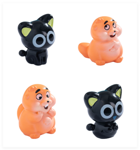 Çeşitli Renklerde Muhteşem <span class=keywords><strong>Mini</strong></span> Kawaii Aksesuarlar Güzel Oyuncak Gerçekçi Reçine Karikatür Sevimli Kunduz Kedi Küçük Çocuk Karakter Figürleri - Product Image 1