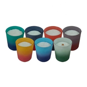 Nuevo tarro de vidrio de vela de soja perfumado <span class=keywords><strong>Yankee</strong></span> tarro de vidrio de vela de oro rosa - Product Image 2