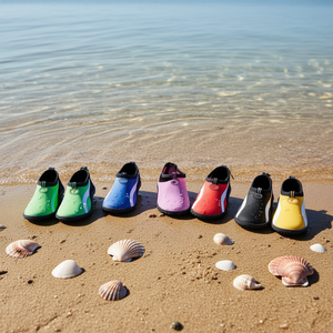 Scarpe Acquatiche Leggere per Bambini Taglia 5-10 con Chiusura a Strappo, Tomaia Sintetica Primavera/Estate, Suola in Gomma, Intersuola in EVA, Fodera in Rete - Product Image 2