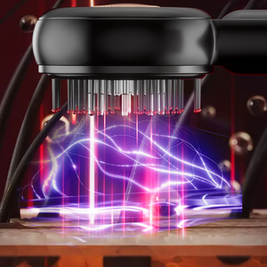 Alta Qualidade Nova Terapêutica Escova de Crescimento do Cabelo Pente Infravermelho para o Crescimento do Cabelo Massageador Escova para Cabelo com Óleo Dispenser - Product Image 6