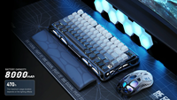 GravaStar Mercury K1 Kablosuz Mekanik Klavye Üç Modlu %75 Oyun Klavyesi Sıcak Değiştirilebilir RGB Gasket Klavye Alüminyum Gövde