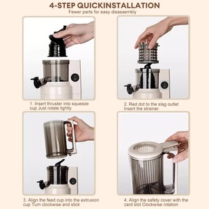 <span class=keywords><strong>Presse</strong></span>-agrumes électrique automatique domestique multifonction pour citrons et oranges, machine à jus originale portable, extracteur de jus lent - Product Image 6
