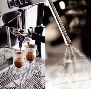 Máquina de Café Comercial Profesional de Acero Inoxidable con Sistema de Preparación, Cafetera Italiana Barista Espresso en Venta - Product Image 4