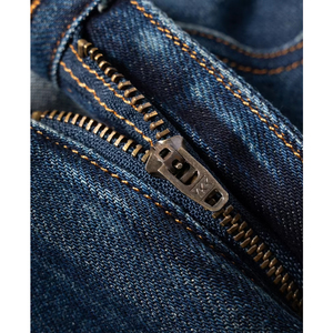 Jeans Anchos de <span class=keywords><strong>Mujer</strong></span> Huanqiu, Color Azul Oscuro, Lavado, con Dobladillo Bordado y Deshilachado, Cintura Alta - Product Image 5