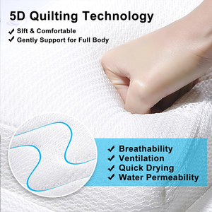 SUREWALHOME <span class=keywords><strong>Matelas</strong></span> <span class=keywords><strong>de</strong></span> <span class=keywords><strong>bain</strong></span> complet avec oreiller Coussin <span class=keywords><strong>de</strong></span> baignoire avec ventouses antidérapantes Oreiller <span class=keywords><strong>de</strong></span> <span class=keywords><strong>bain</strong></span> ergonomique - Product Image 6