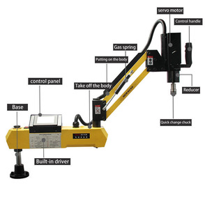 Taraudeuse <span class=keywords><strong>M12</strong></span> Electrica avec servomoteur Perceuse à tarauder verticale - Product Image 5