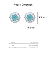 Modische S925 Silber Blumenform-Ohrringe Luxuriöser Retro-Schmuck Hochwertiger Exquisiter Schmuck für Europa und die Vereinigten Staaten