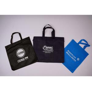 Bolsa de transporte no tejida OEM/ODM ECO impresa personalizada con patrón, bolsas de compras de promoción, muestra gratuita reutilizable para supermercado - Product Image 1