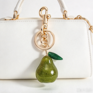Modern Girls Sage Green Faux Fur <b>Cute</b> Lizard Mini Moon Shaped Bag Charm Trigger Snap Thanksgiving Gift Wholesale Price Trendy - Product Image 6