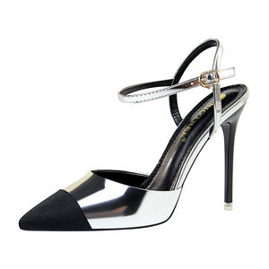 86-19 delle donne <span class=keywords><strong>scarpe</strong></span> <span class=keywords><strong>con</strong></span> tacchi sottili poco profonde fessure e tacchi alti sono sexy slim cut-out e a punta dei sandali <span class=keywords><strong>con</strong></span> la corrispondenza dei colori - Product Image 2