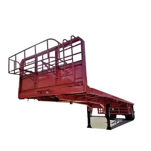 2轴40英尺20英尺53英尺低平板拖车35 50 80吨平板半挂车