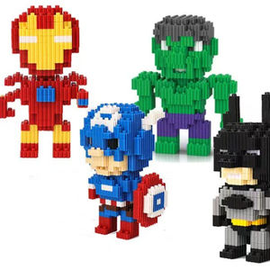 Figurines de Super-héros pour enfant, jouets miniatures batman Connection <span class=keywords><strong>Magic</strong></span> Mini brick Building Blocks - Product Image 2