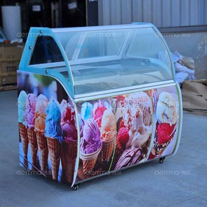 Vitrina Exhibidora de Gelato y Helados de 10/12/16 Bandejas, Congelador de Exhibición de Helados - Product Image 6