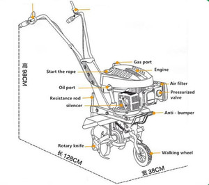 เครื่องพรวนดินขนาดเล็ก, เครื่องพรวนนาข้าว, อะไหล่รถพ่วง - Product Image 2