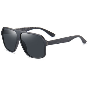 New <b>Large</b> <b>Frame</b> Sunglasses Fashion Polarized Outdoor Trend Black Sunglasses UV400 Men's Sunglasses - Product Image 6