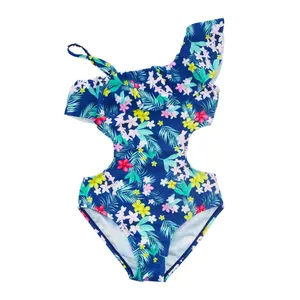 Maillot de bain à volants pour adolescentes, modèle mignon, Bikini pour enfants