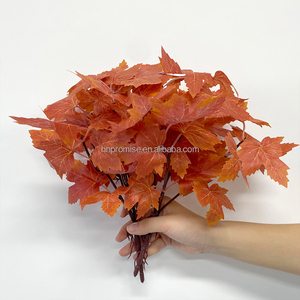 Hứa hẹn Hot Bán đẹp nhân tạo Loose duy nhất thân cây <span class=keywords><strong>Maple</strong></span> Leaf hoa cho trang trí nội thất trên Giáng sinh hoặc tốt nghiệp - Product Image 4