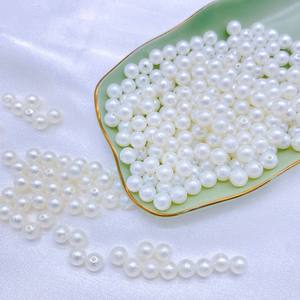 Perlas de ABS al por mayor, perlas sintéticas texturizadas con efecto arrugado, perlas sueltas con orificio recto para la fabricación de collares, pulseras <span class=keywords><strong>y</strong></span> joyería DIY. - Product Image 5