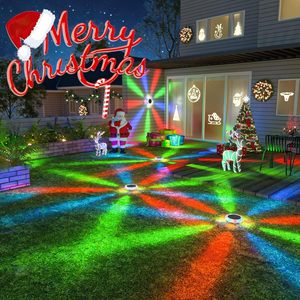 ไฟโซลาร์ติดผนังและปักดิน 2-in-1 4 โหมด ไฟกระพริบ ไฟส่องสว่าง ไฟ RGB ไฟวอร์มไวท์ LED สำหรับตกแต่งสวนภายนอก - Product Image 5