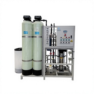 Purificador de Agua por Ósmosis Inversa Industrial y Comercial para Protección Ambiental, PLC, Bomba y Motor, Capacidad 250 L/H, Desalinización 98-99% - Product Image 1